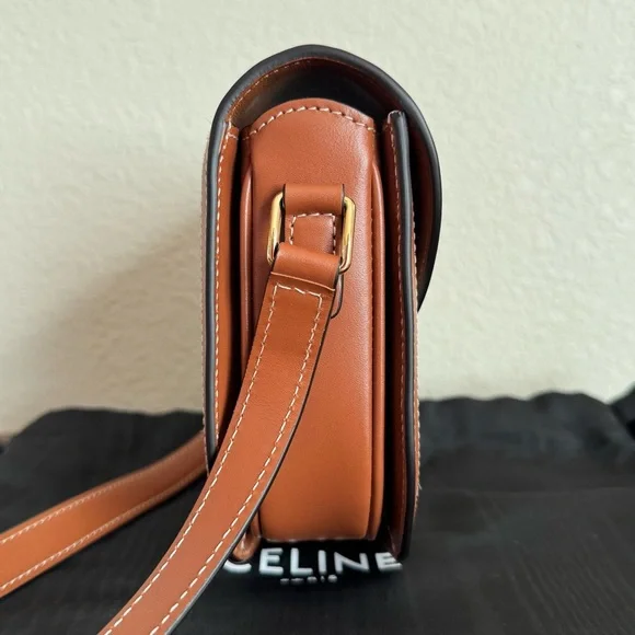 Celine Clea Limited Edition Leopard Print Pony Hair Calfskin Crossbody Bag - Picture 8 of 10